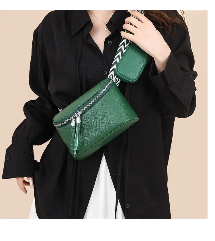 Green Denim Crossbody Bag Set for Women 2024 — feature 29