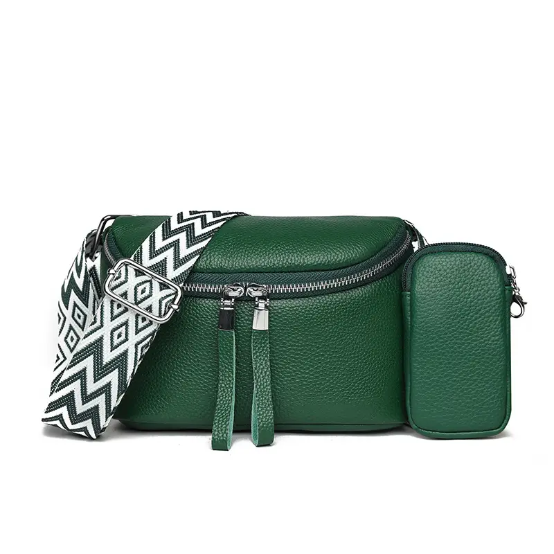 Green Denim Crossbody Bag Set for Women 2024 - Image 6