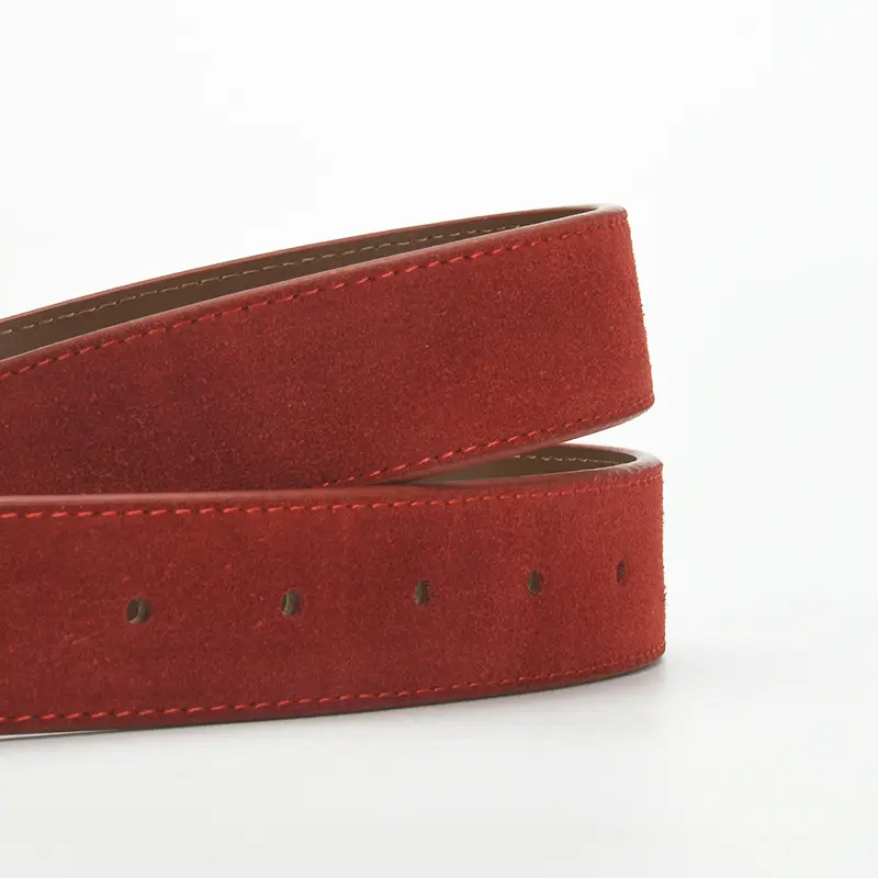 Red Pin Buckle Belt for Women Fashion