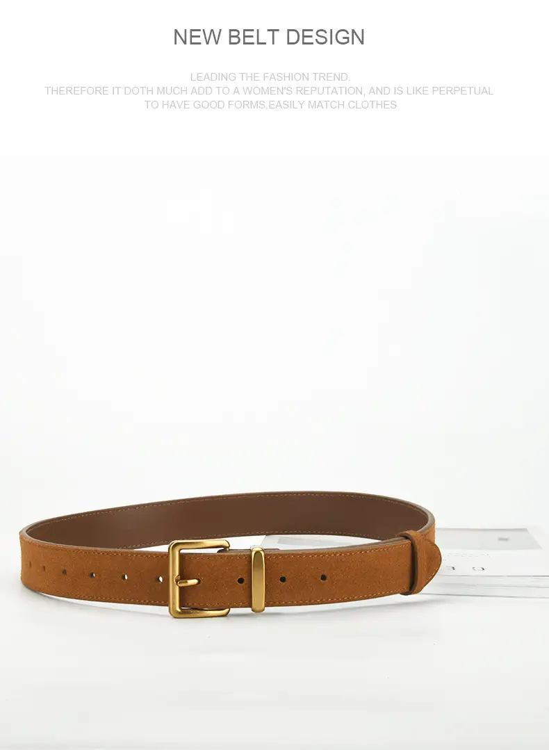 Red Pin Buckle Belt for Women Fashion — feature 10