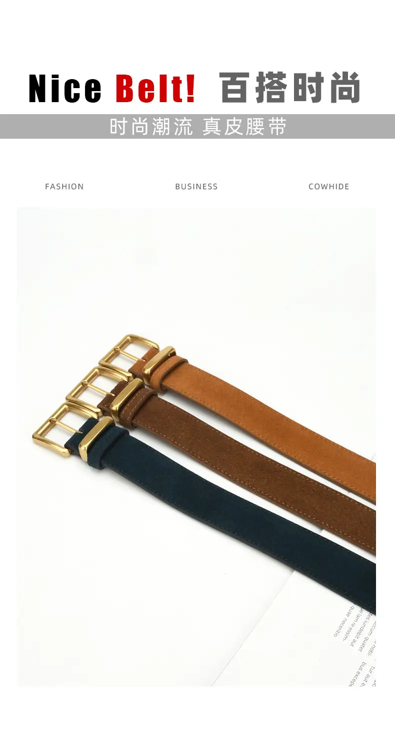 Red Pin Buckle Belt for Women Fashion — feature 3