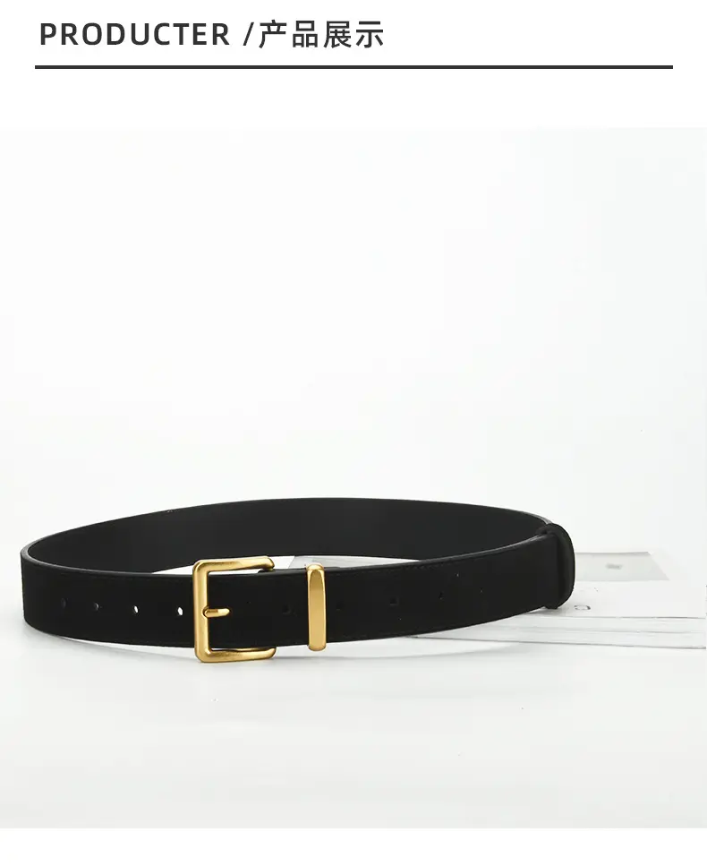 Red Pin Buckle Belt for Women Fashion — feature 9