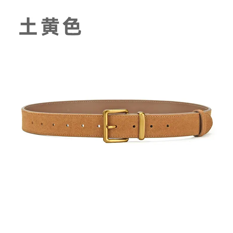 Red Pin Buckle Belt for Women Fashion