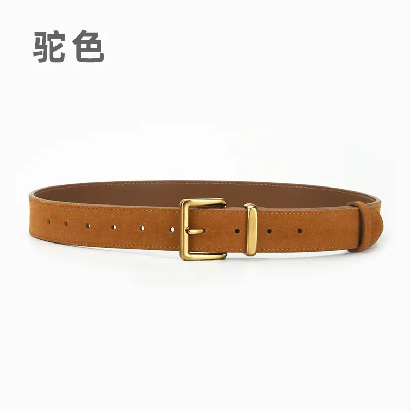 Red Pin Buckle Belt for Women Fashion