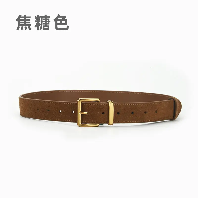 Red Pin Buckle Belt for Women Fashion