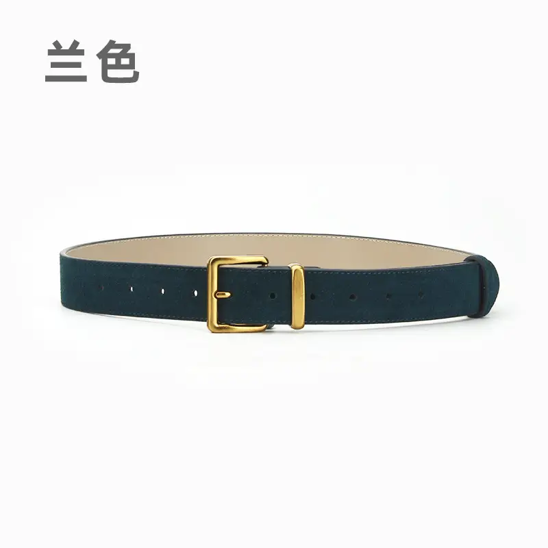 Red Pin Buckle Belt for Women Fashion