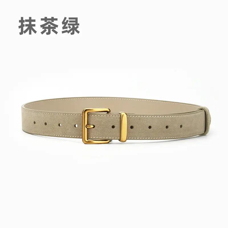 Red Pin Buckle Belt for Women Fashion