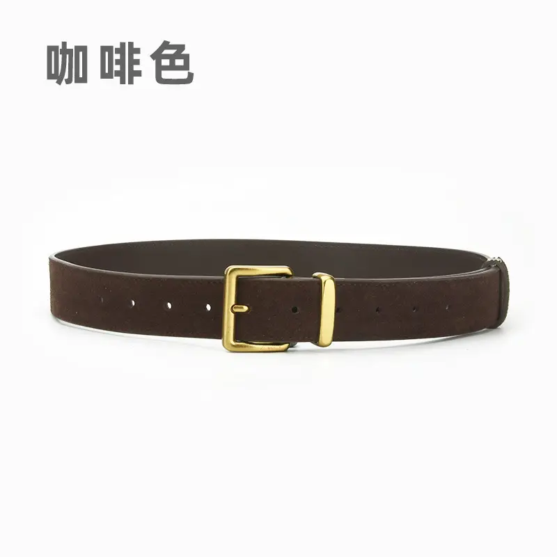 Red Pin Buckle Belt for Women Fashion