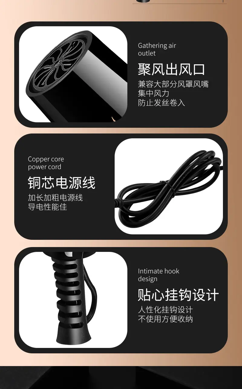 High-Speed Hair Dryer with Constant Temperature & Strong Wind — feature 19