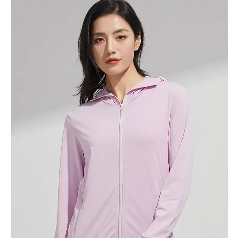 Men Ice Silk Hoodie Light Blue Summer Sun Protection — feature 8