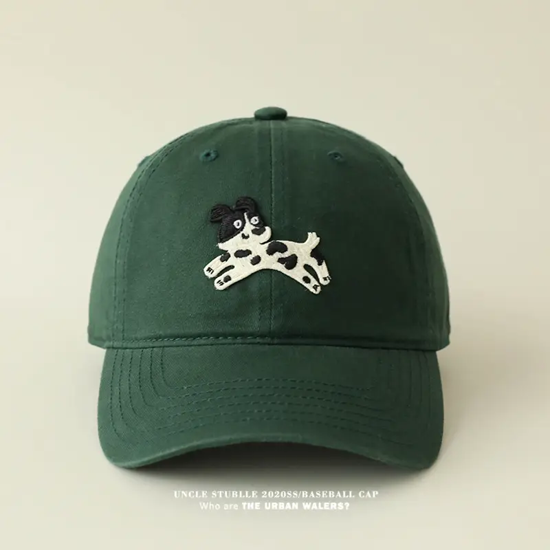 Korean Cartoon Dog Hat for Men Women Beige Black Red — feature 12