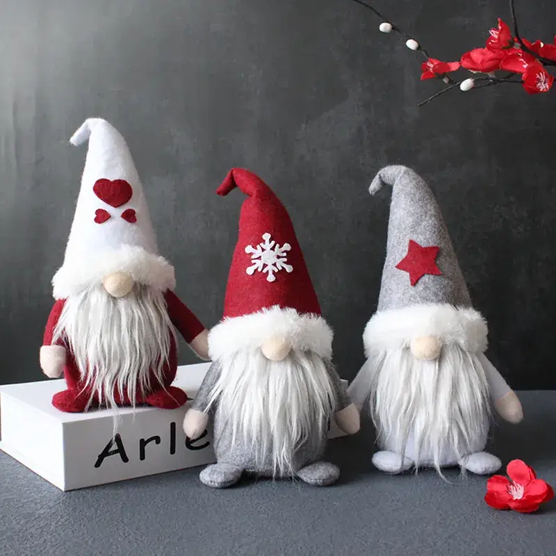 Cross-Border New Product Creative Hooded Doll Santa Claus Plush Decorative Ornament - Image 6