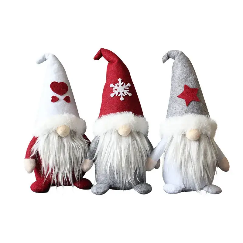 Cross-Border New Product Creative Hooded Doll Santa Claus Plush Decorative Ornament - Image 8