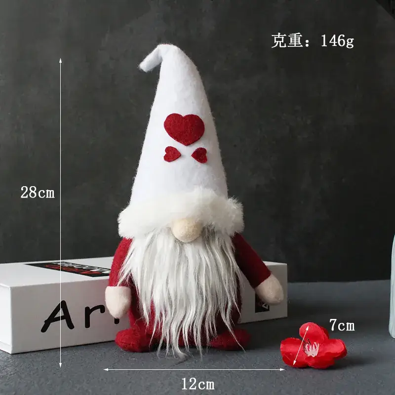 Cross-Border New Product Creative Hooded Doll Santa Claus Plush Decorative Ornament - Image 3
