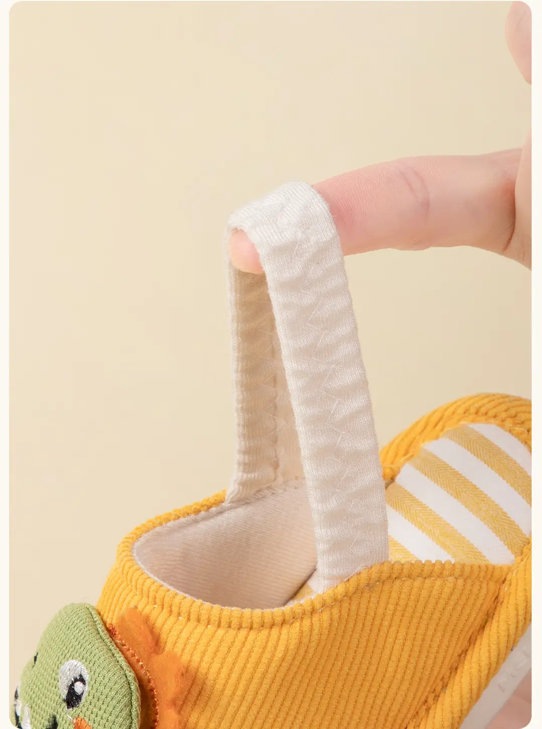 Spring and autumn cartoon cute dinosaur strap baby cotton slippers wholesale winter warm breathable indoor boys and girls slippers — feature 16