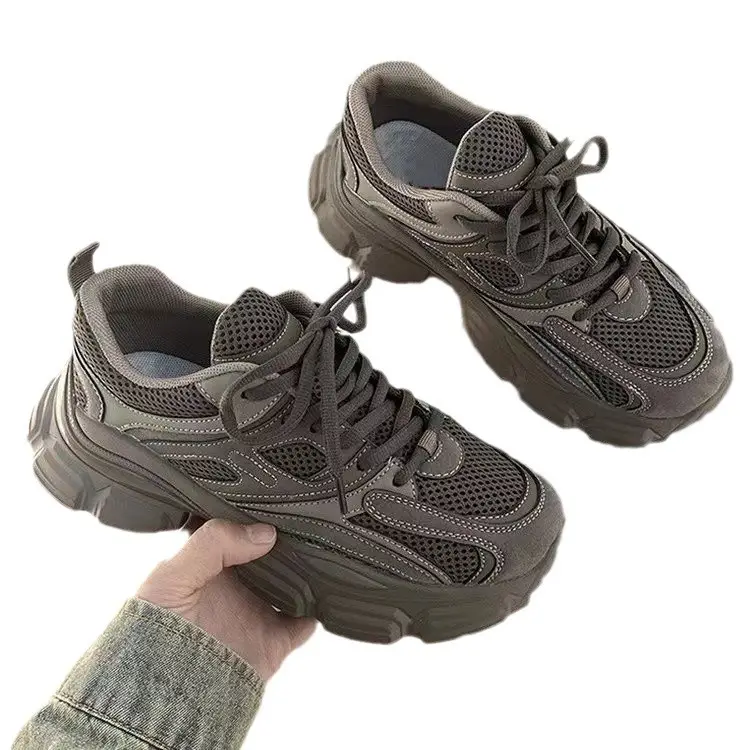 Retro Foot Shoes for Small Torre Women's 2024 Summer New Style Platform Thick Bottom All-match Breathable Casual Lightweight sneaker - Image 7