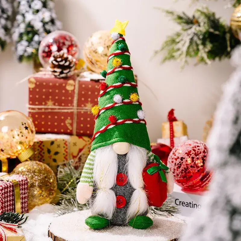 2024 Christmas Gnome Dolls Red Green Ready Stock Wholesale - Image 2