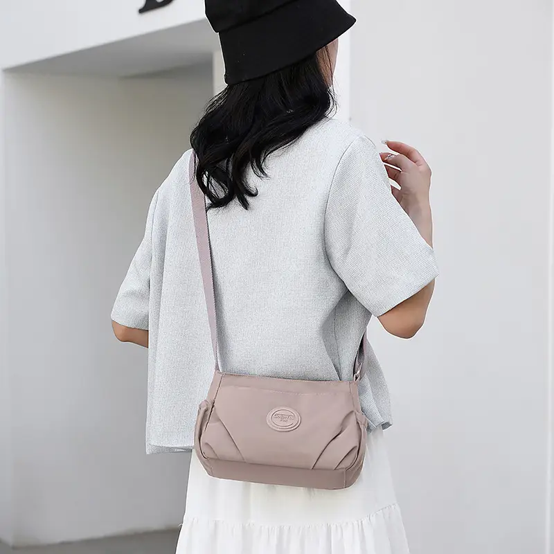 Pink Korean Fashion Shoulder Bag with Crossbody Strap - Image 13