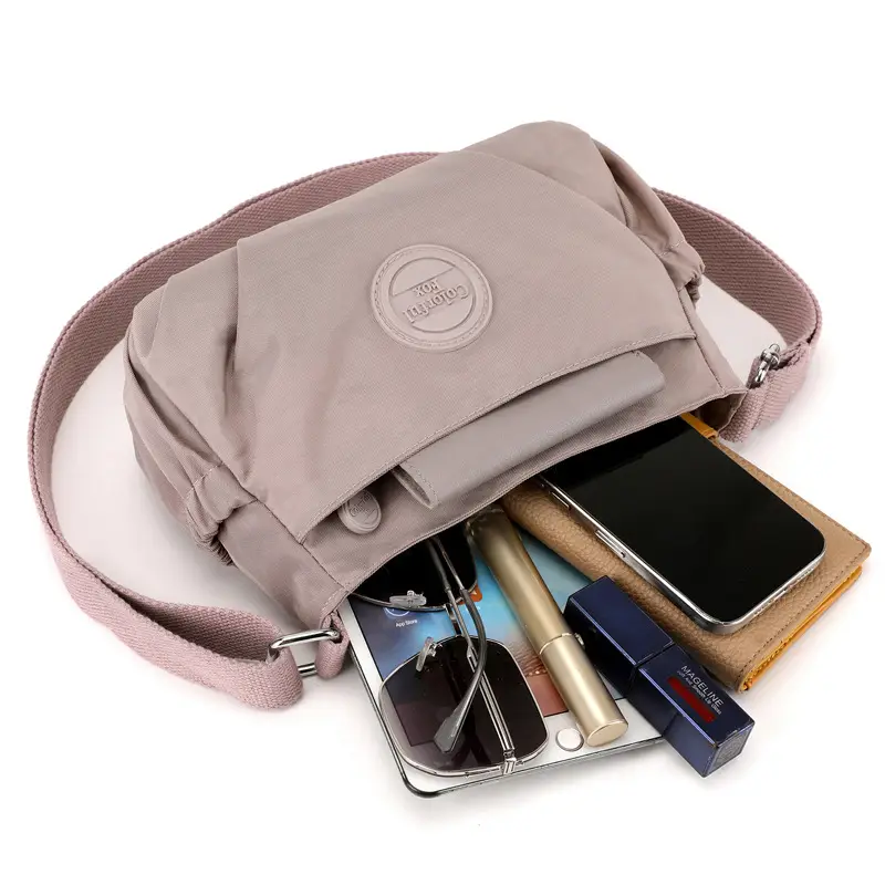Pink Korean Fashion Shoulder Bag with Crossbody Strap - Image 14