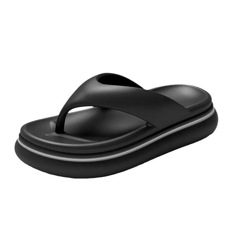 Eva Flip-flops Women's Summer Sandals and Slippers Thick Sole Height-increasing Non-slip Odor-proof Outer Wear Anti-odor Couple Clip Seaside Beach Shoes - Image 10