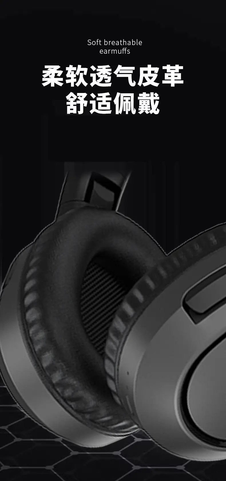 Wireless Bluetooth P3 Headphones Black White 4h Battery β feature 13