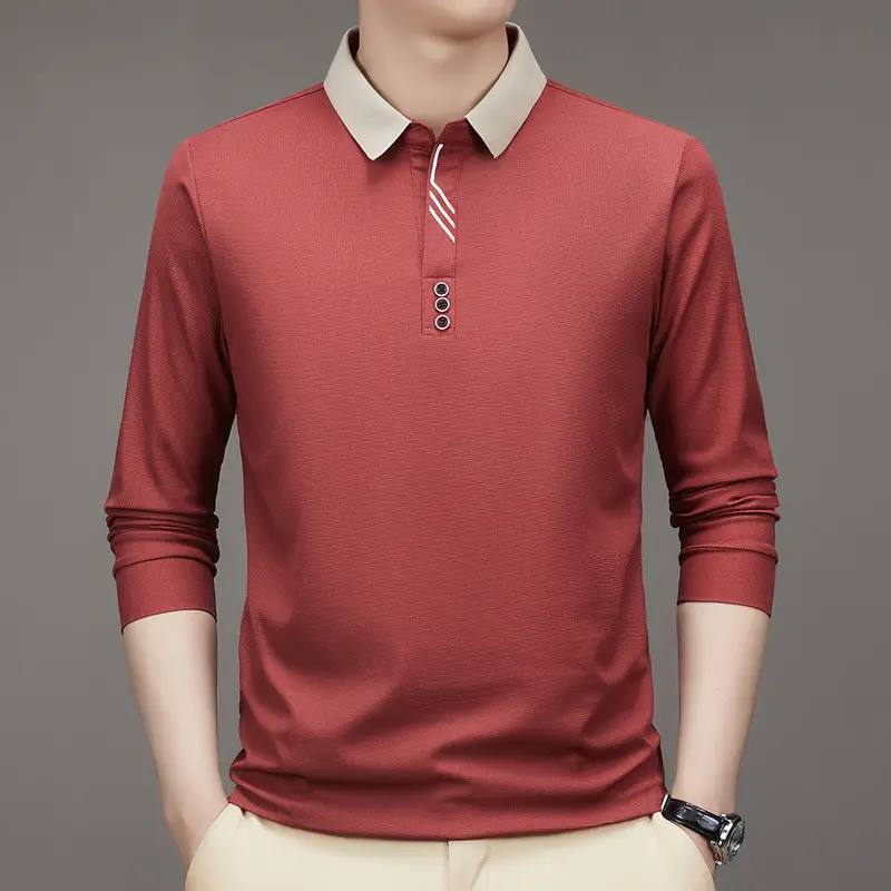Men's Green Polo Shirt with Embroidered Logo - Image 10
