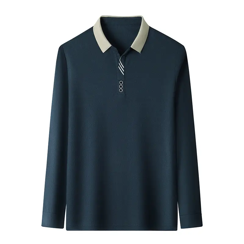 Men's Green Polo Shirt with Embroidered Logo - Image 11
