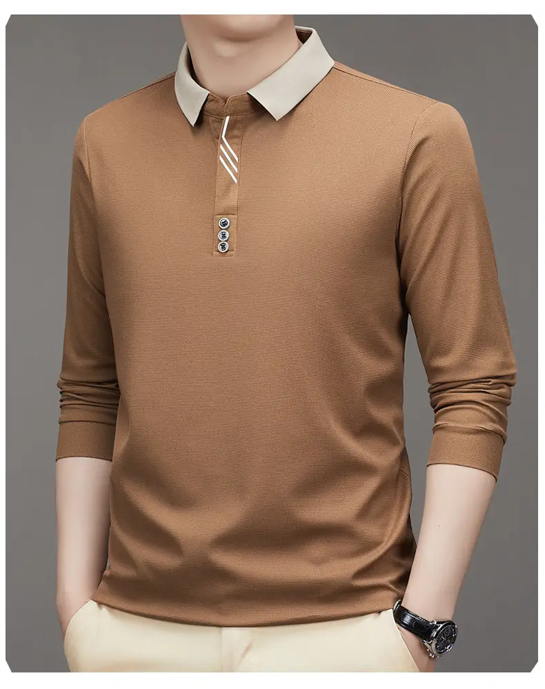 Men's Green Polo Shirt with Embroidered Logo — feature 15