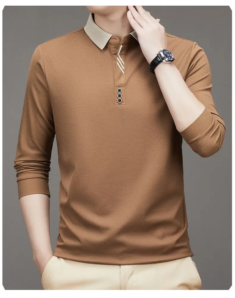 Men's Green Polo Shirt with Embroidered Logo — feature 16