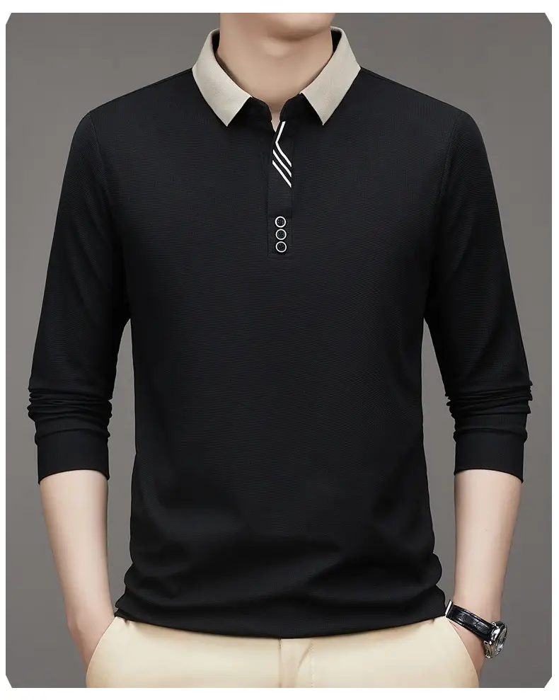 Men's Green Polo Shirt with Embroidered Logo — feature 17