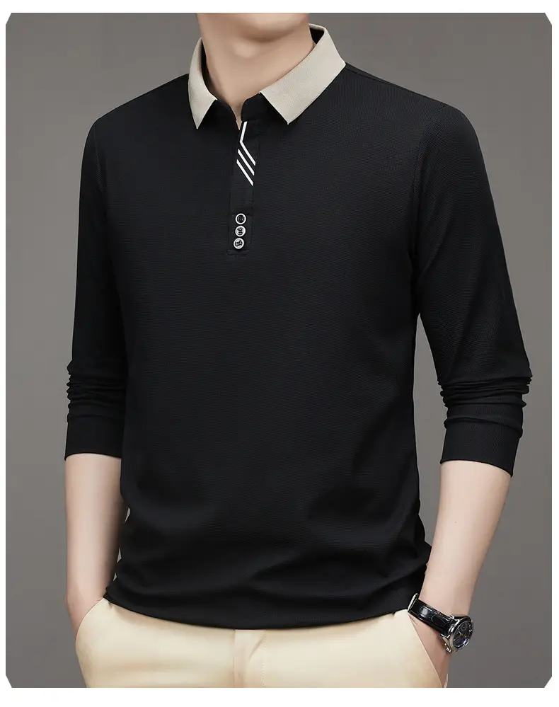 Men's Green Polo Shirt with Embroidered Logo — feature 18