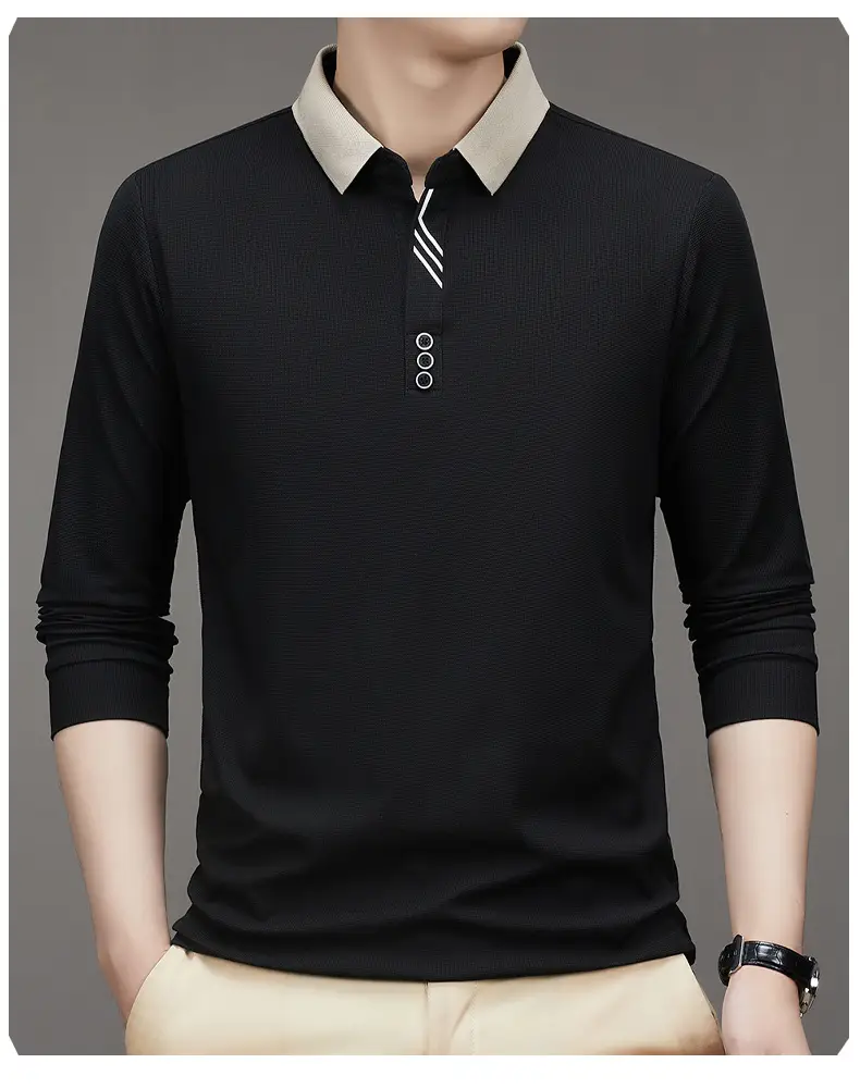 Men's Green Polo Shirt with Embroidered Logo — feature 19