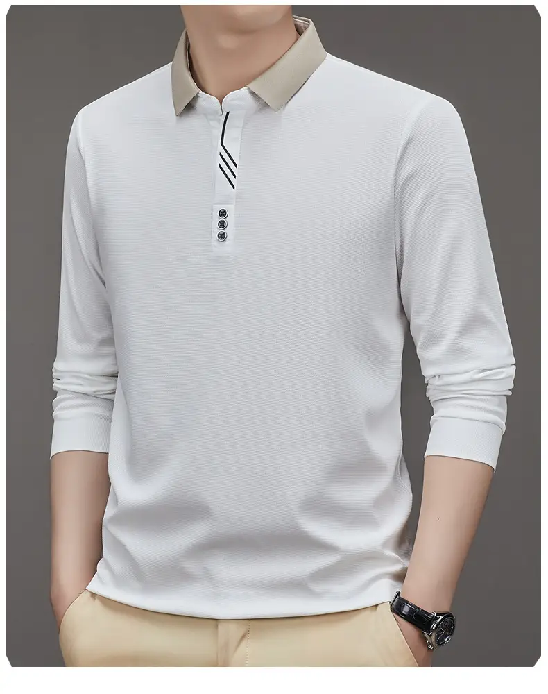 Men's Green Polo Shirt with Embroidered Logo — feature 21