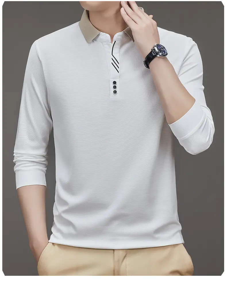 Men's Green Polo Shirt with Embroidered Logo — feature 22