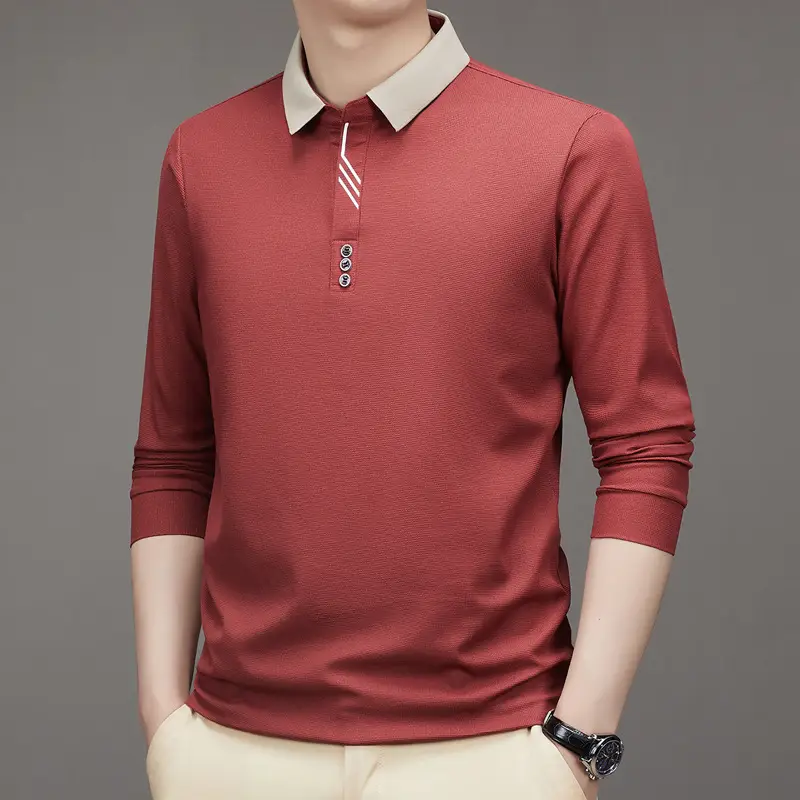 Men's Green Polo Shirt with Embroidered Logo - Image 3