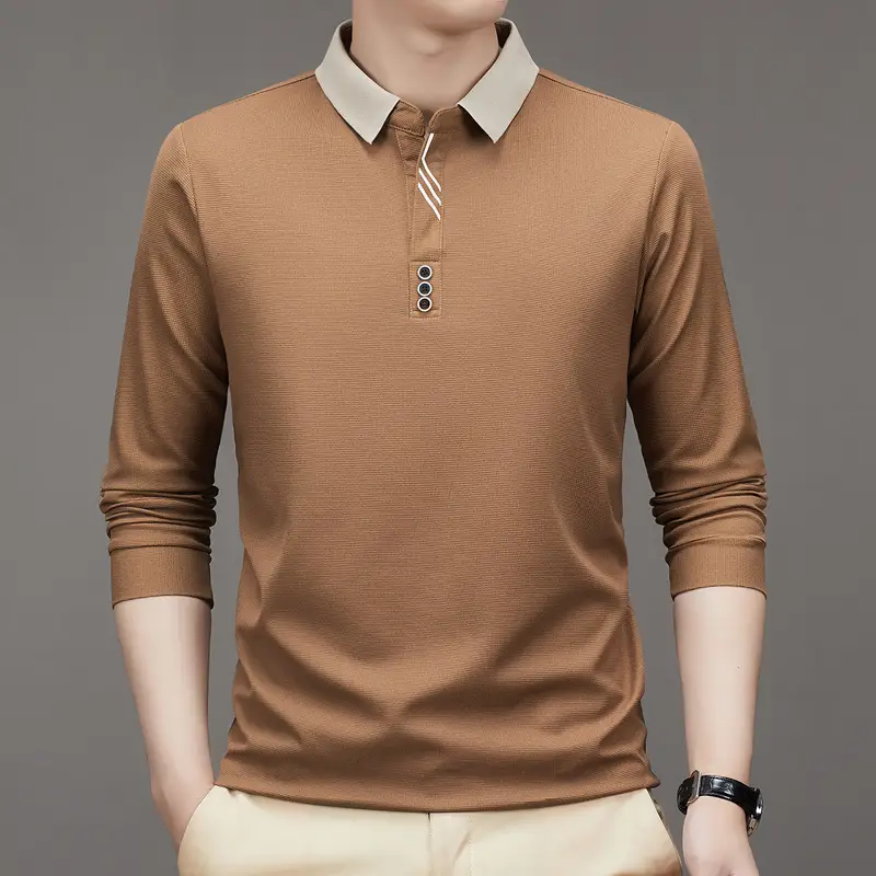 Men's Green Polo Shirt with Embroidered Logo - Image 4