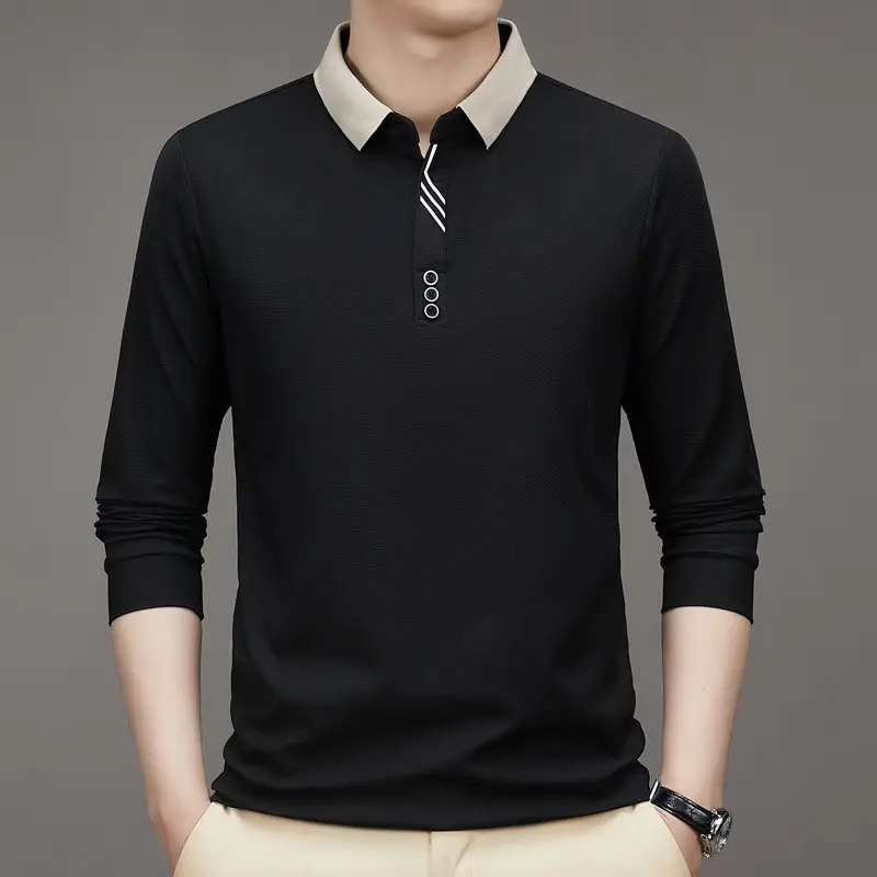 Men's Green Polo Shirt with Embroidered Logo - Image 5