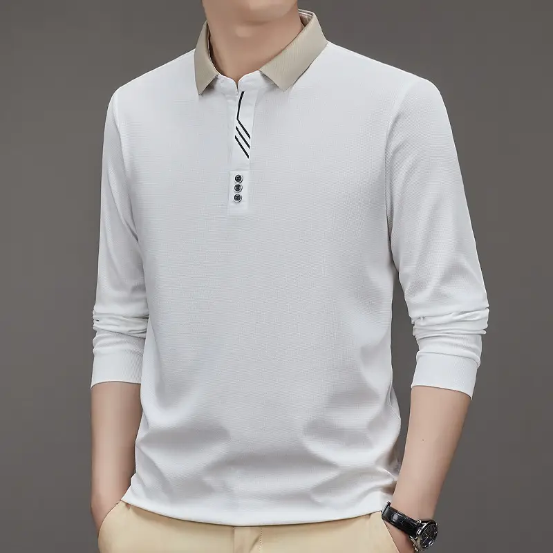 Men's Green Polo Shirt with Embroidered Logo - Image 6
