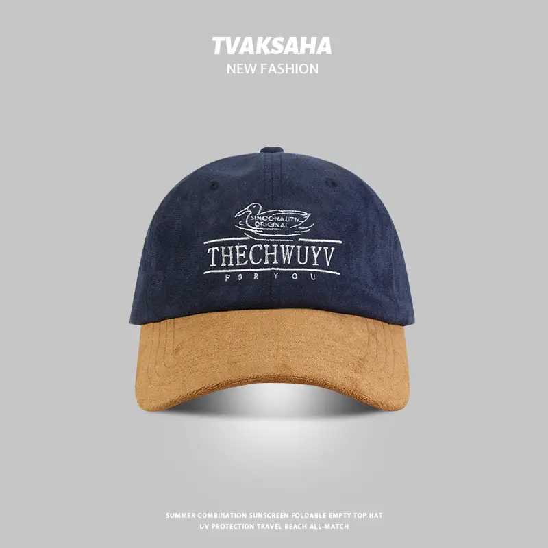 TVCWSHA Black White Baseball Cap Women Men Retro Sun Hat - Image 3