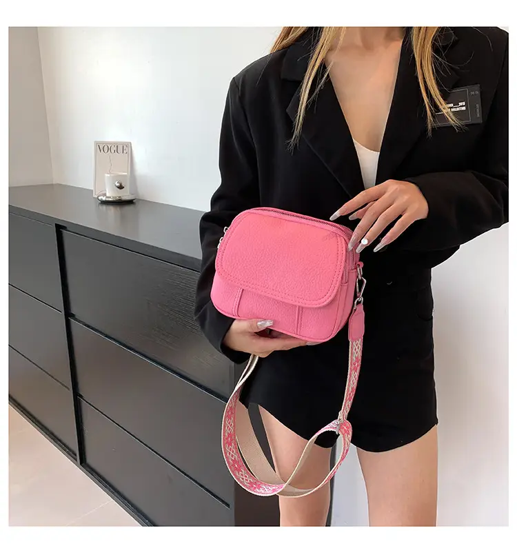 Pink Crossbody Bag for Women, Korean Style, Lightweight, Versatile — feature 10