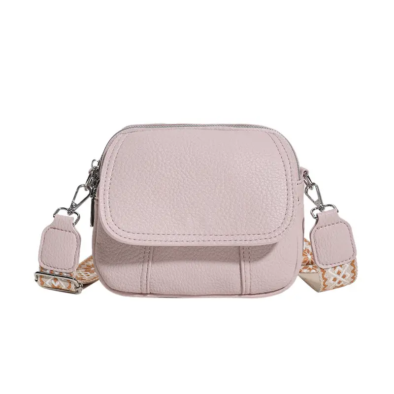 Pink Crossbody Bag for Women, Korean Style, Lightweight, Versatile - Image 3