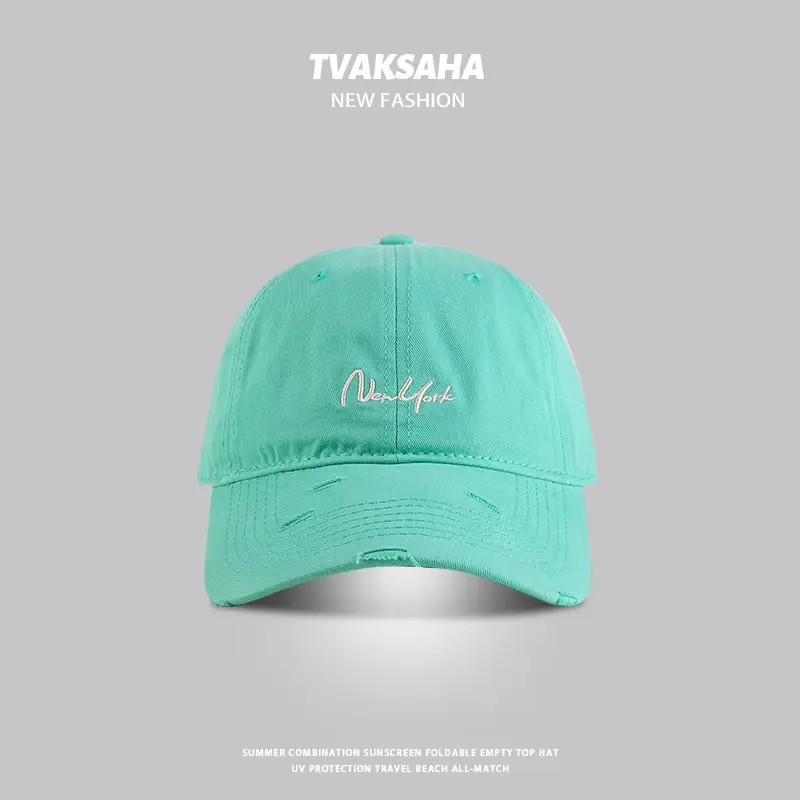 Women Navy Blue Embroidered Baseball Cap — feature 9