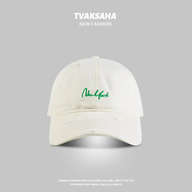Women Navy Blue Embroidered Baseball Cap - Image 2