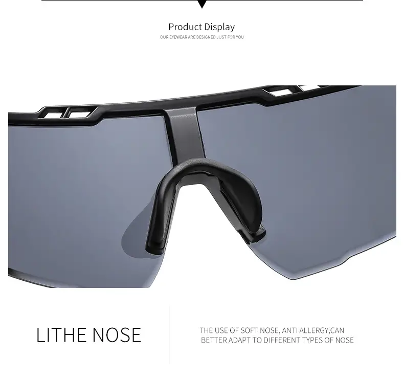 Outdoor Windproof Sunglasses for Cycling Running Square Round Faces — feature 14