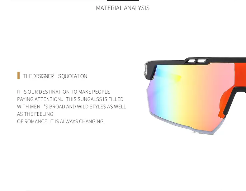 Outdoor Windproof Sunglasses for Cycling Running Square Round Faces — feature 6