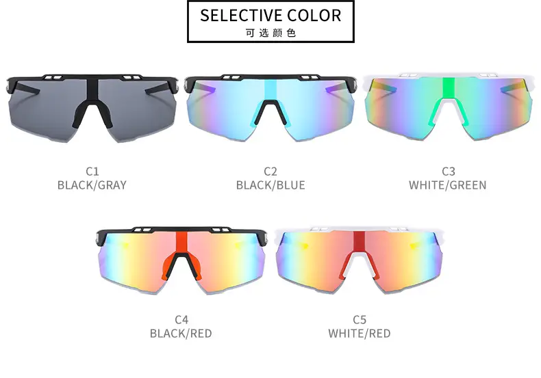 Outdoor Windproof Sunglasses for Cycling Running Square Round Faces — feature 8