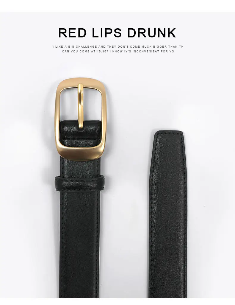 Women Genuine Leather Belt Casual Spring Thin Sweet Girl Style — feature 7