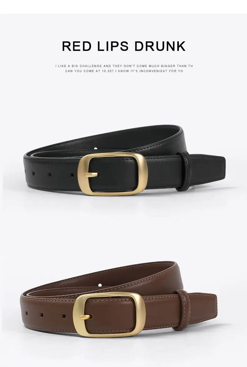 Women Genuine Leather Belt Casual Spring Thin Sweet Girl Style — feature 9
