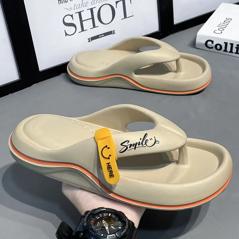 Cross-border EVA Flip-flops Summer Casual Feeling Men's Slippers Outwear Trendy Beach Sandals Lightweight Trendy Slippers - Image 6