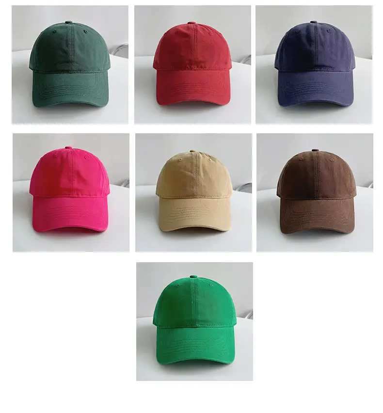 Kids Baseball Cap with Logo Print Green — feature 27